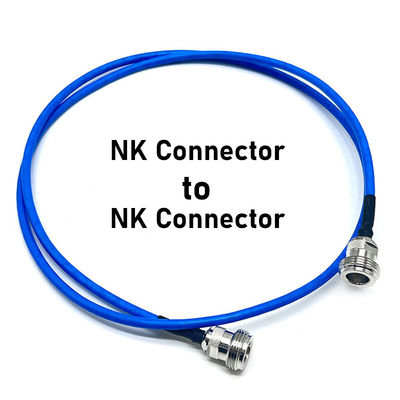 کانکتور NK به کانکتور NK کابل RF هم محوری آبی تمام مس دمای بالا ارتباطات فرکانس بالا سیگنال مرد
