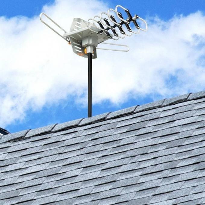 آنتن دیجیتال HDTV تقویت شده موتوری Yagi UHF با چرخش 360 درجه 3