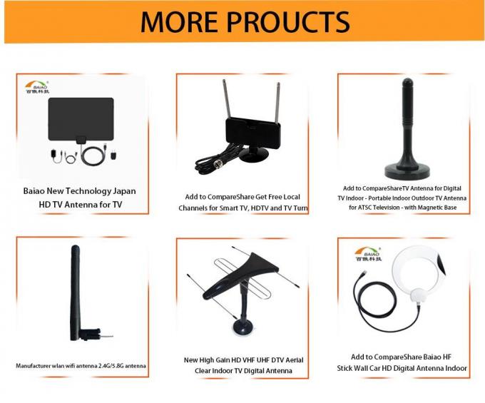 آنتن تلویزیون دیجیتال UHF 470 - 862 مگاهرتز 100 مایل با پایه مغناطیسی 4