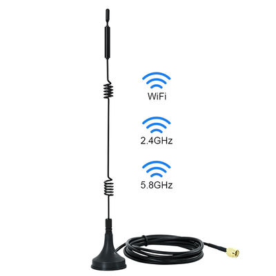 وای فای 2.4GHz 5GHz 5.8GHz آنتن پایه مغناطیسی برای ضبط دوربین امنیتی ویدئویی بی سیم