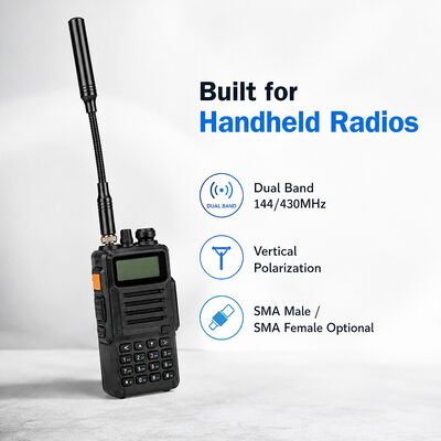 آنتن بومرنگ تاکتیکی، دو باند 144/430MHz آنتن رادیویی ناقل با رابط SMA اختیاری