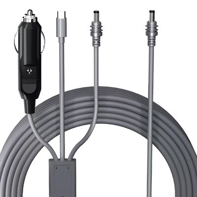 استارلینک مینی آداپتور ماشین 12V2A شارژر Cig Light Coaxial کابل ضد آب ساخته شده در چپ قدرت پایدار دوگانه PD45W USB